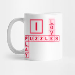 Lightweight Crossword, Puzzles Lover, Puzzles Mug